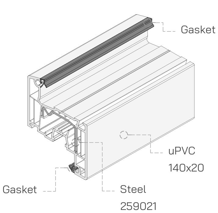 Sash — Window cross-section