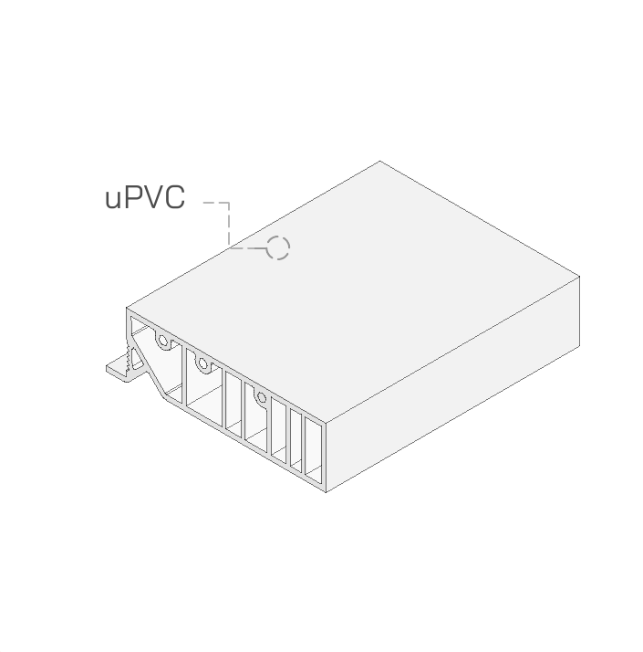 Extension trim cross-section