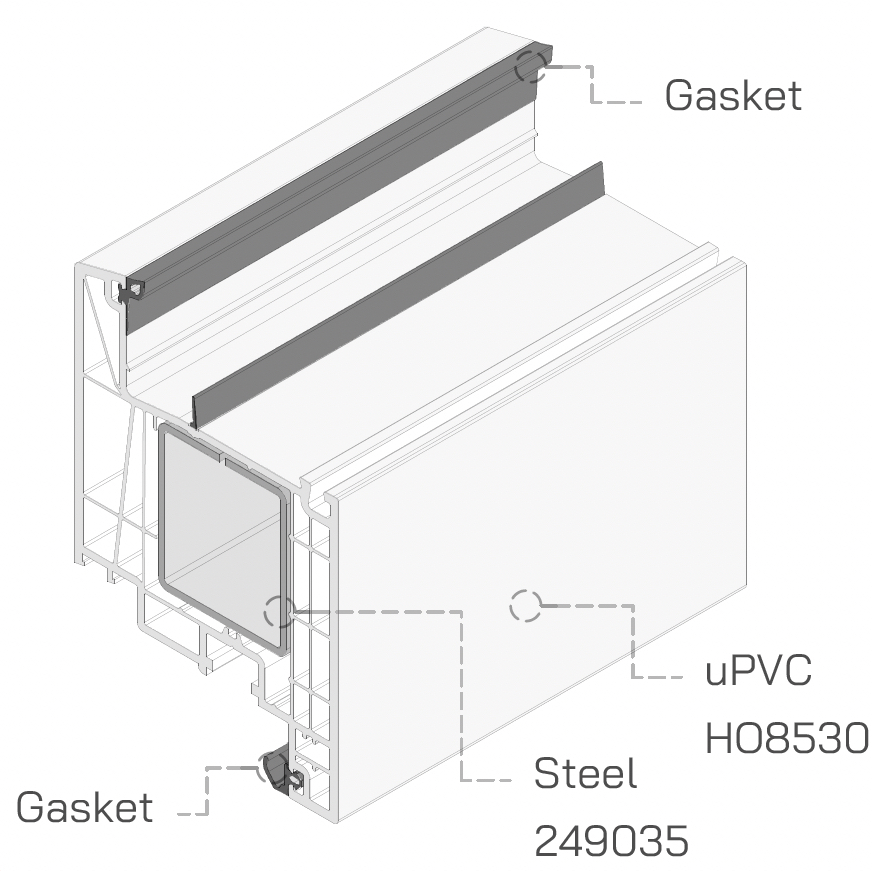 Door Sash cross-section