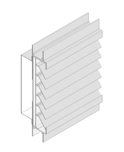 Louver cross-section